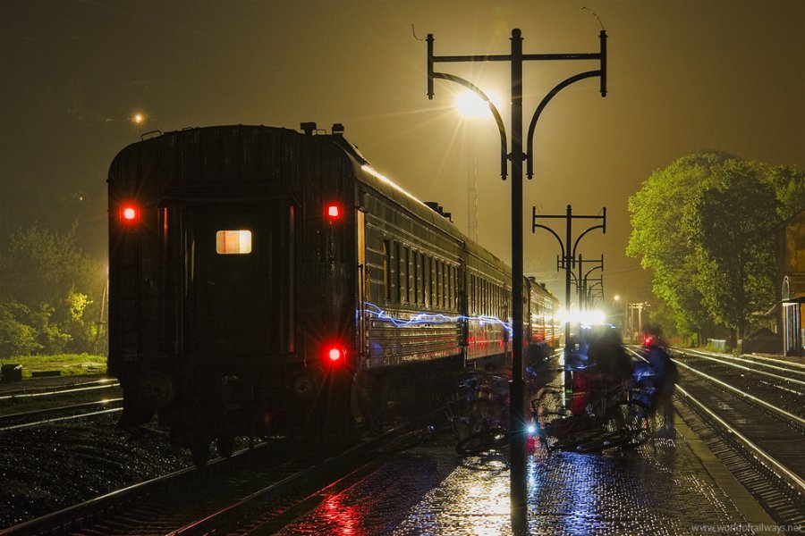 Midnight fast train 
Rakhiv, Ukraine
