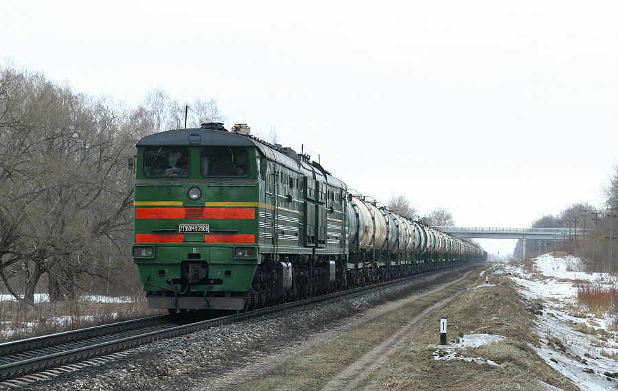 2TE10M-K-2808 (Belorussian loco)
25.03.2010
Naujiene - 401km
