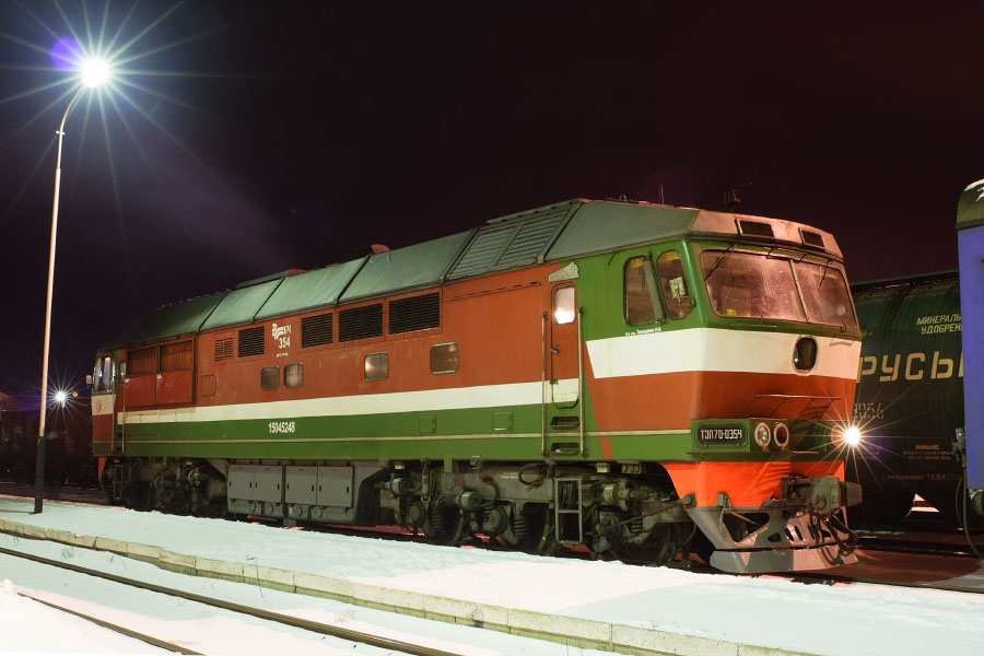TEP70-0354 (Belorussian loco)
28.01.2012
Daugavpils
