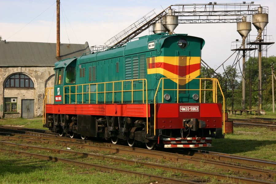 ČME3-5963 (ex. Estonian loco EVR ČME3-1339)
22.08.2009
Ventspils depot
