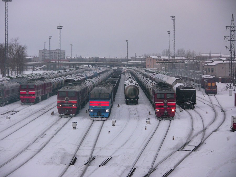 Narva station
03.01.2011
2TE116-1684+2TE116-700+2TE116U-0080+2TE116-795
