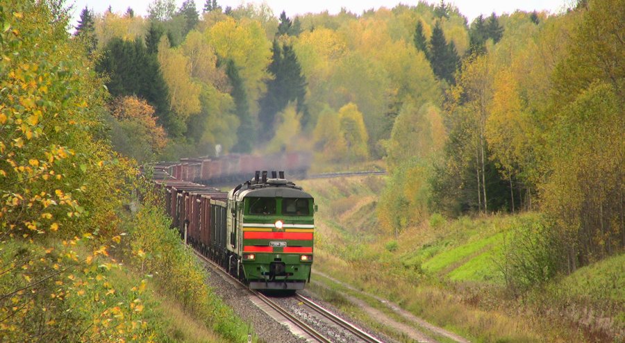 2TE10M-2894 (Belorussian loco)
06.10.2012
Kraslava - Skaista 
