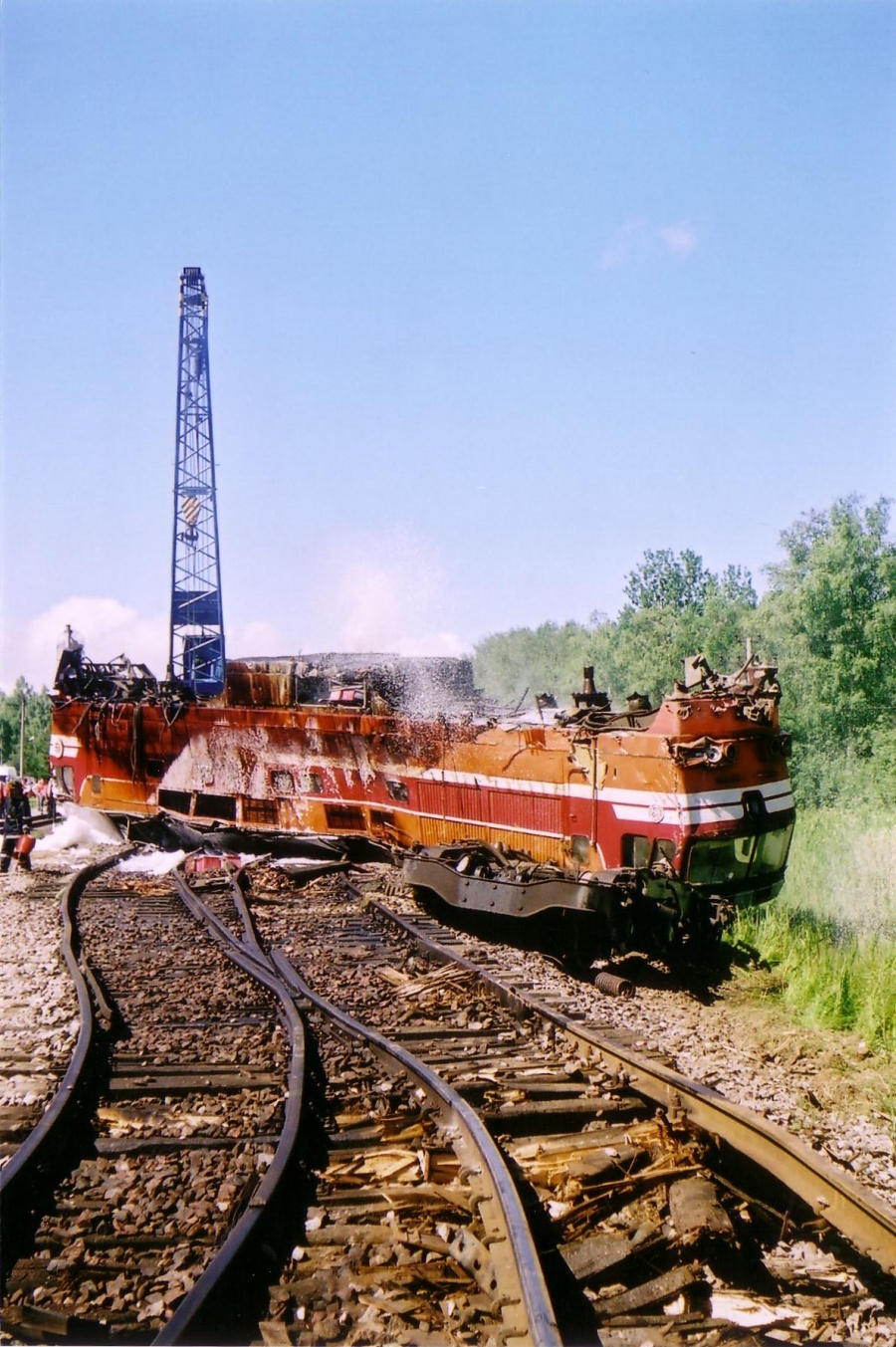 TEP70-0304 (Russian loco) accident
08.07.2004
Auvere
