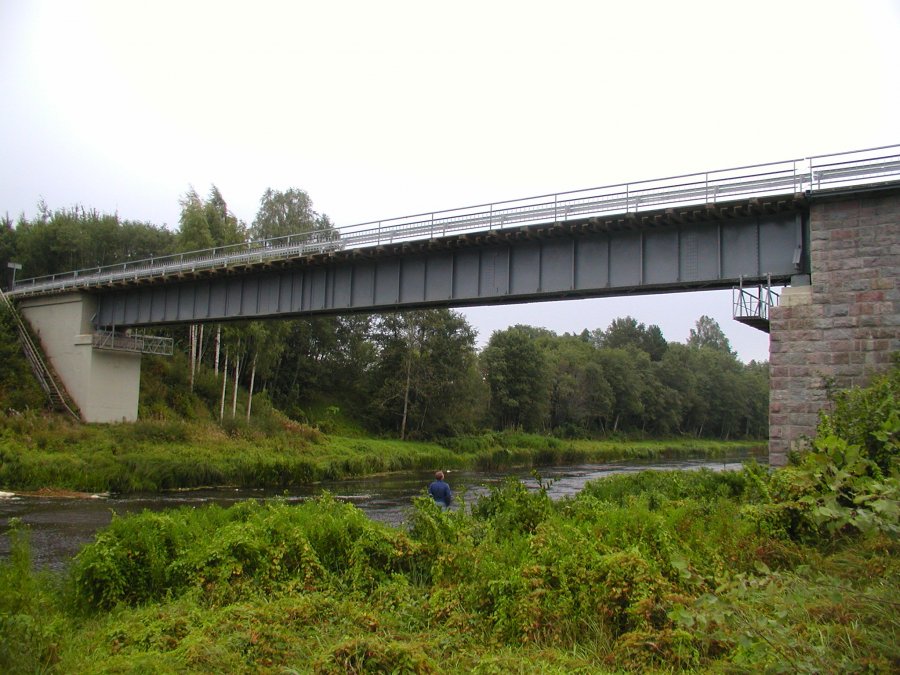 Salaca river bridge
Ainaži - Valmiera, ex narrow gauge
