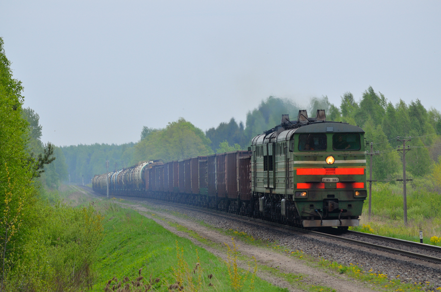 2TE10U-0063 (Belorussian loco)
11.05.2012
Izvalda - Naujene
