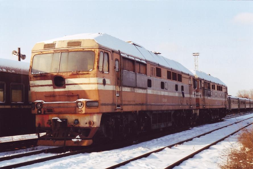 TEP70-0104 + 0106 (Kazakhstan locos)
12.12.2001
Daugavpils
