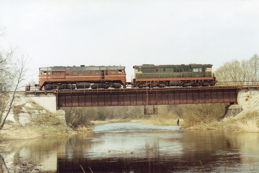 M62-1239+ČME3-3486
23.04.1998
Pärnu - Vaskrääma (Reiu river bridge)
