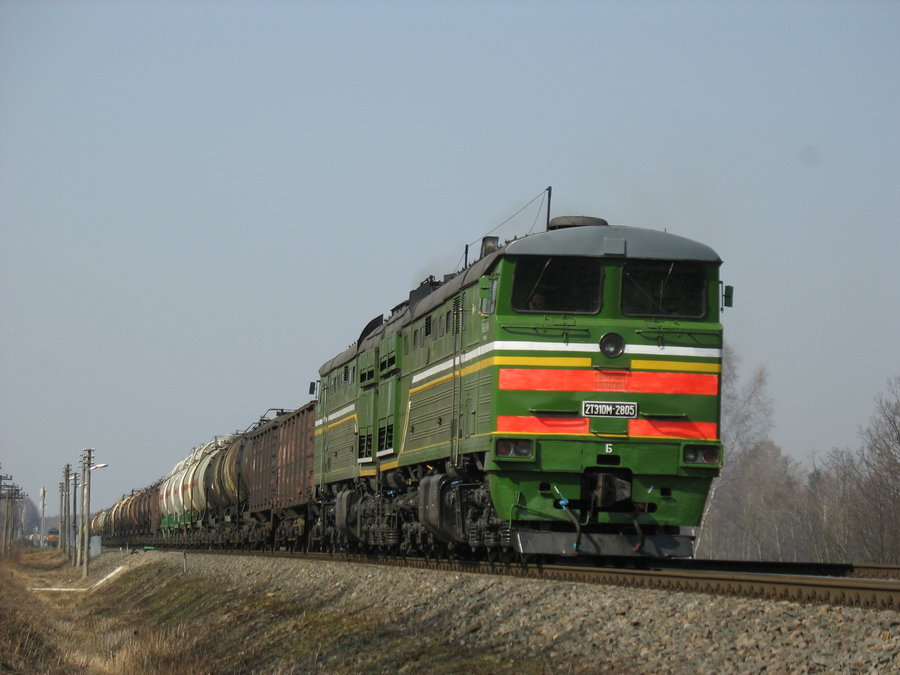 2TE10M-2805 (Belorussian loco)
29.03.2007
Kyviškės - Pakenė
Võtmesõnad: kyviskes pakene