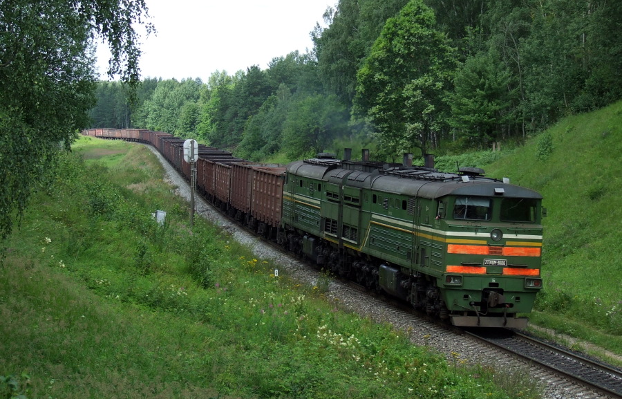 2TE10M-3606 (Belorussian loco)
28.07.2009
Naujene - Izvalda
