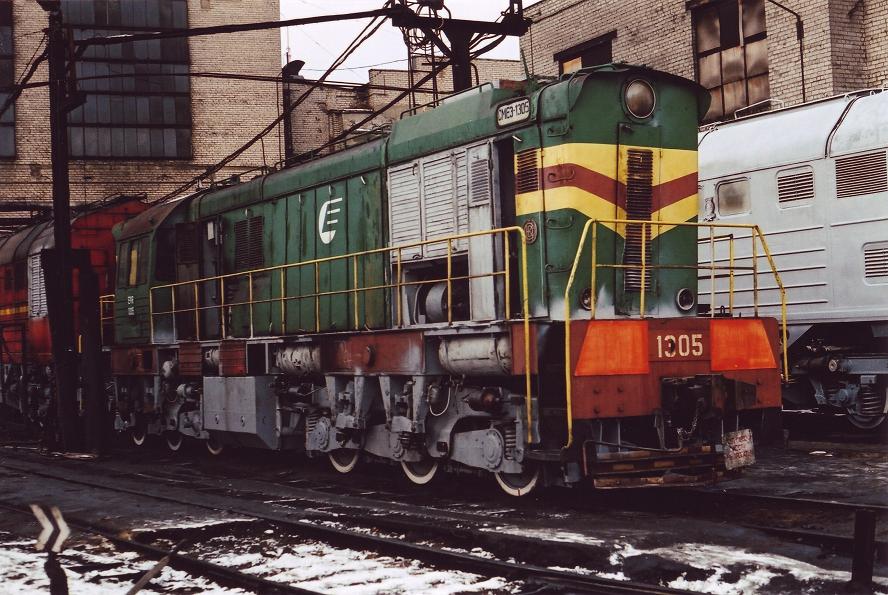 ČME3-3151 (ex. EVR ČME3-1305, Estonian loco)
21.12.2004
Daugavpils LRZ
