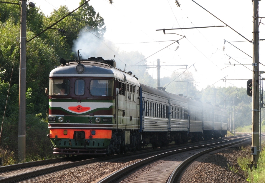 TEP60-0444 (Belorussian loco)
19.09.2009
Vilnius - Pavilnys 
