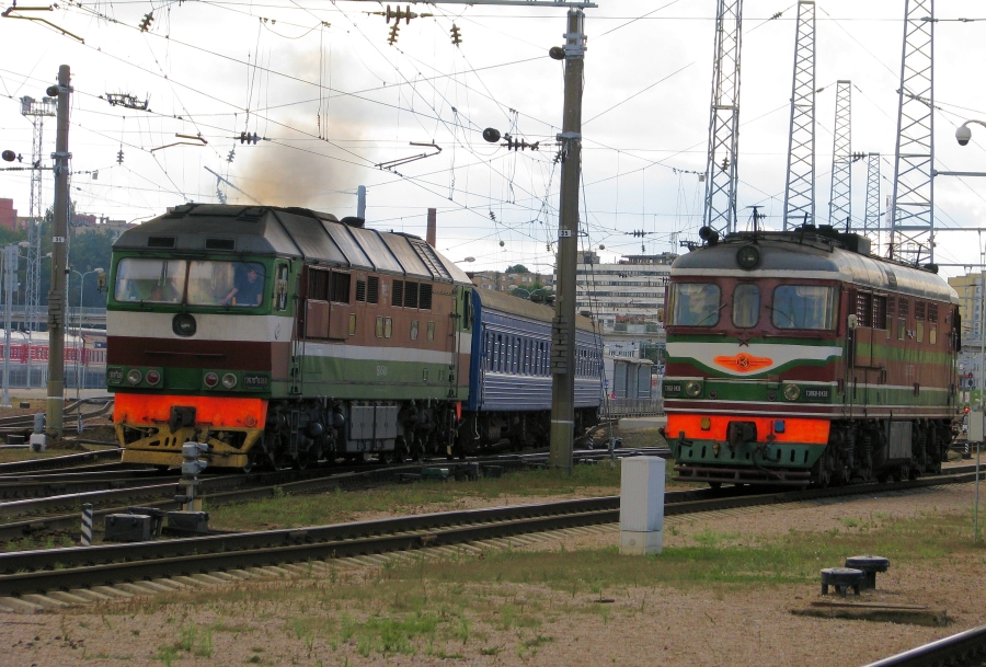 TEP70-0260 + TEP60-0438 (Belorussian locos)
30.08.2009
Vilnius
