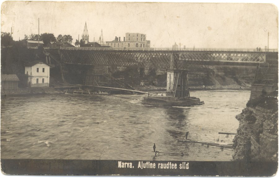 Narva, temporary railway bridge
1920s
