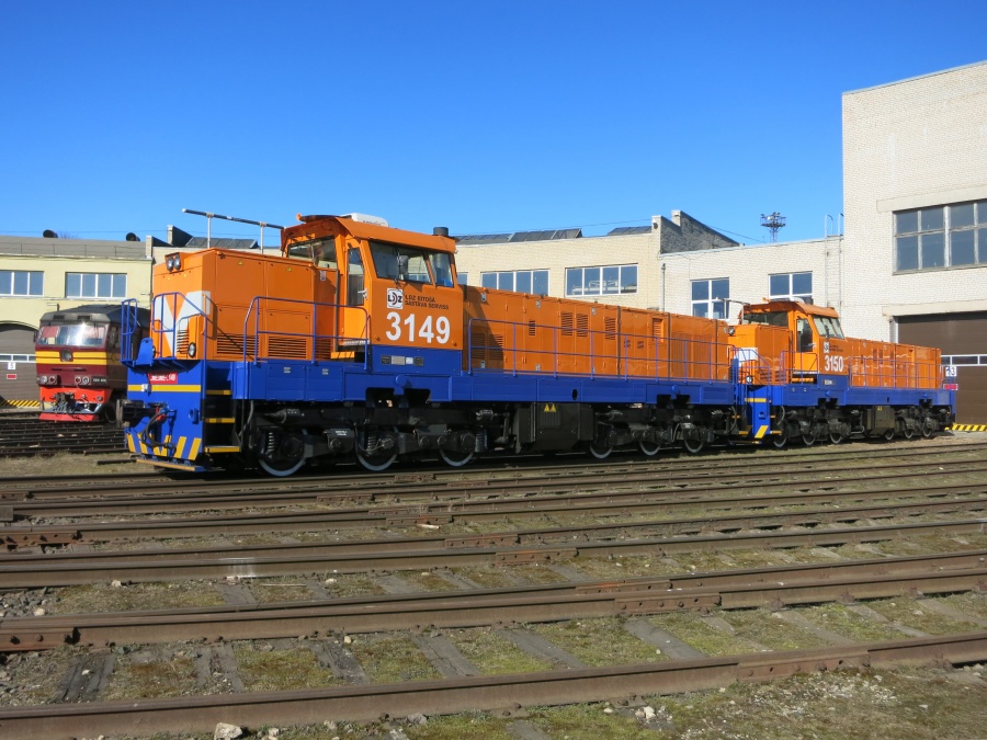 ČME3-3149/3150 (ex. Estonian locos, EVR ČME3-1303/1304)
13.03.2015
Riga depot
