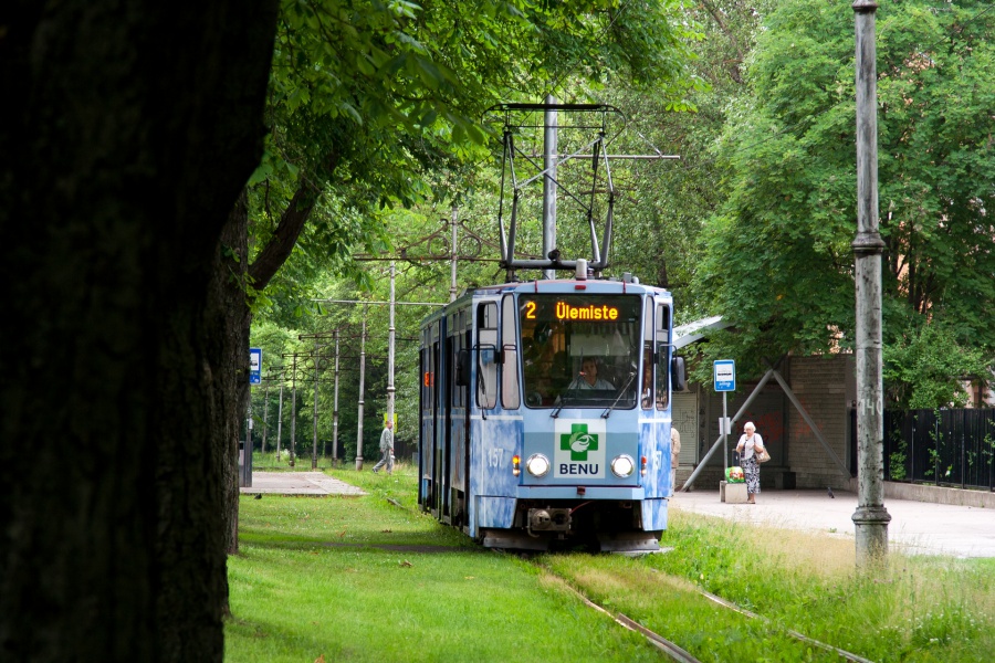 Tatra KT4D-157
06.07.2013
Tallinn (Kopli line before closure for overhaul)
