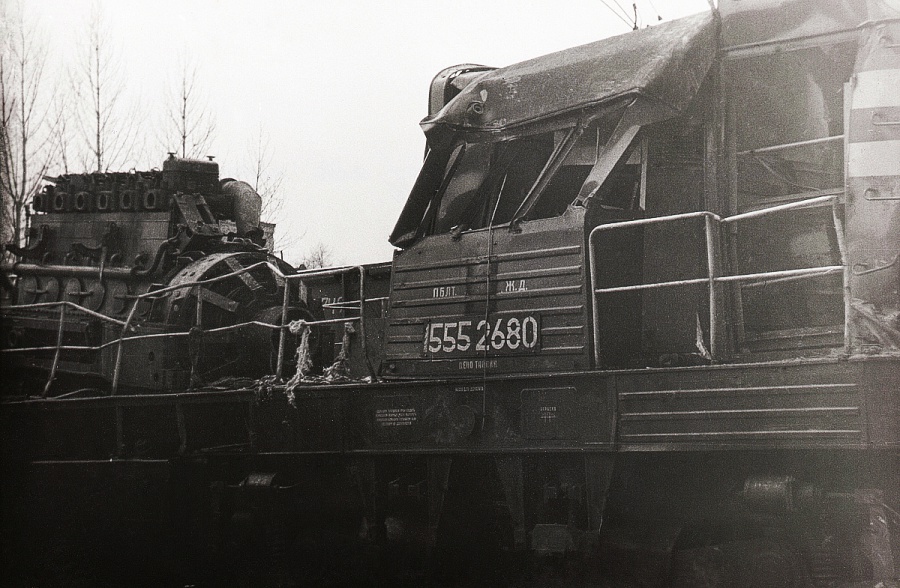 ČME3-4268 after an accident 
11.1987
Tallinn-Kopli depot
