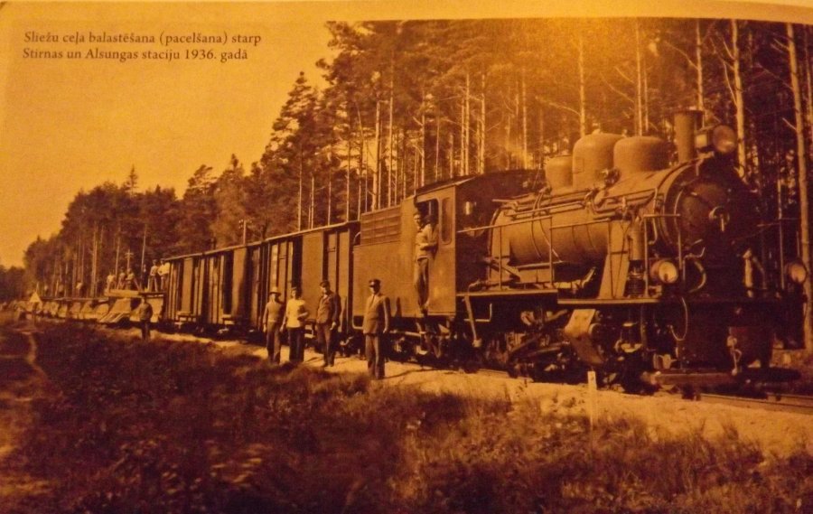 Steam loco
1936
Stirna - Alsunga (Liepaja - Ventspils line)
