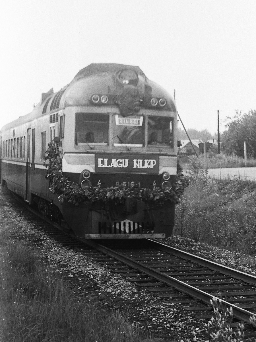 D1-616
17.07.1981
Tallinn-Väike 

Opening of Tallinn - Pärnu - Rīga DMU train
