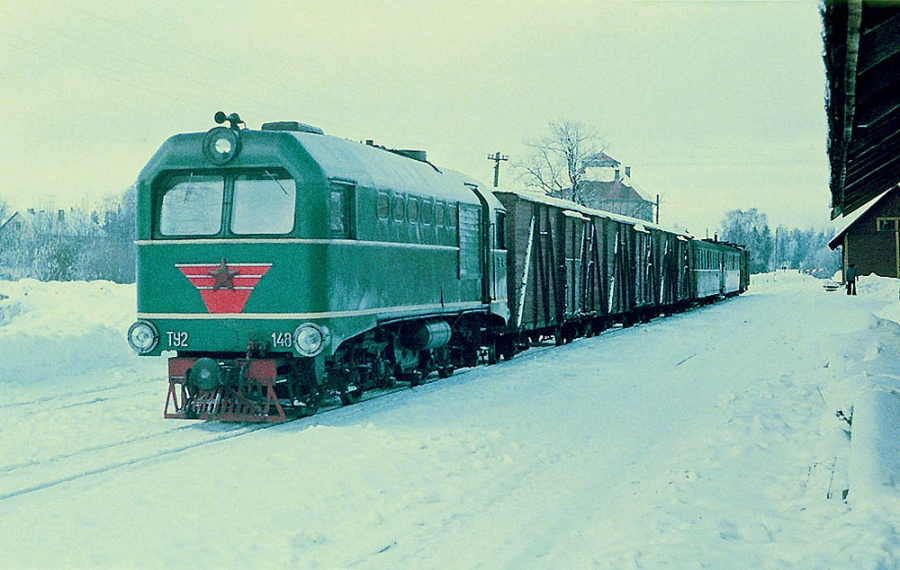 TU2-148 hauling freight-passenger train
24.01.1982
Alūksne
Võtmesõnad: aluksne