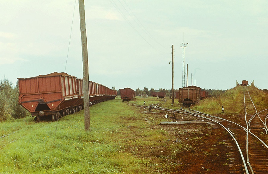 Lavassaare sorting yard in front of peat trestle
02.09.1981
