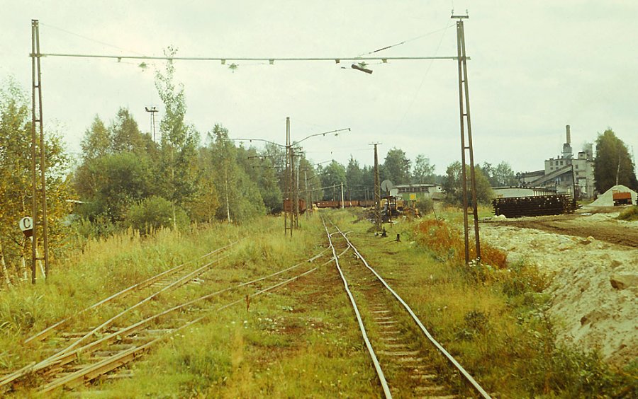Begin point of former double track electrified railway in Tootsi
15.09.1981
