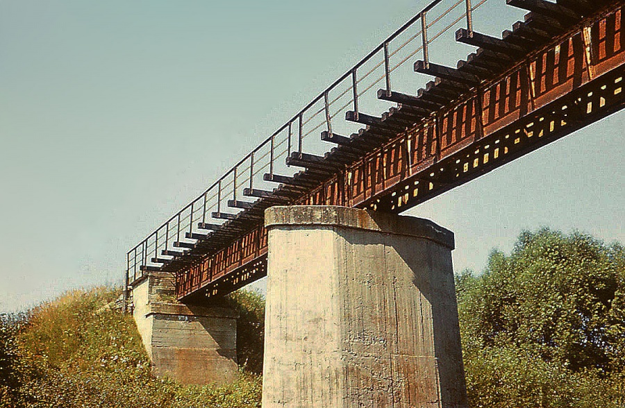 Sauga river bridge
06.1974
Lavassaare - Pärnu - Sindi line
