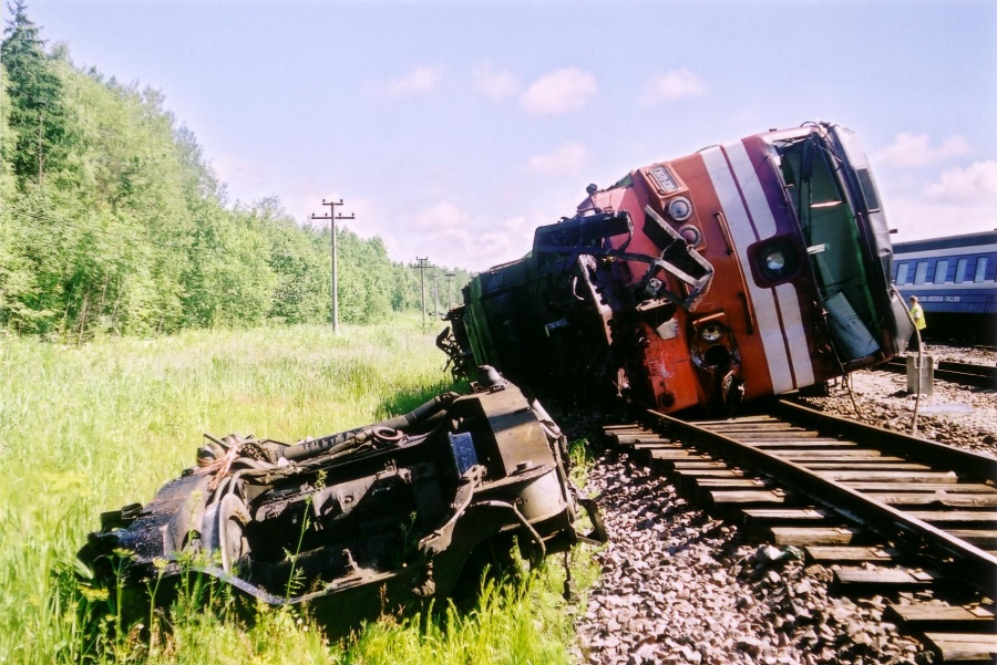 TEP70-0304 (Russian loco) accident
08.07.2004
Auvere
