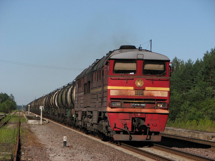 2TE116-1682 (actual 2TE116- 492, Russian loco)
22.07.2007
Oru
