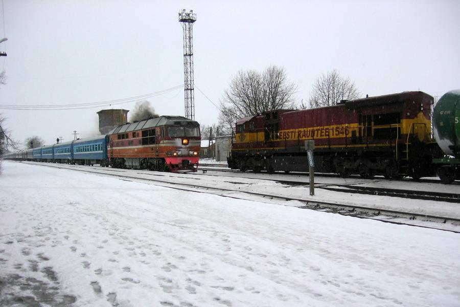 TEP70-0399 (Russian loco) + C36-7i-1546
31.12.2005
Rakvere
