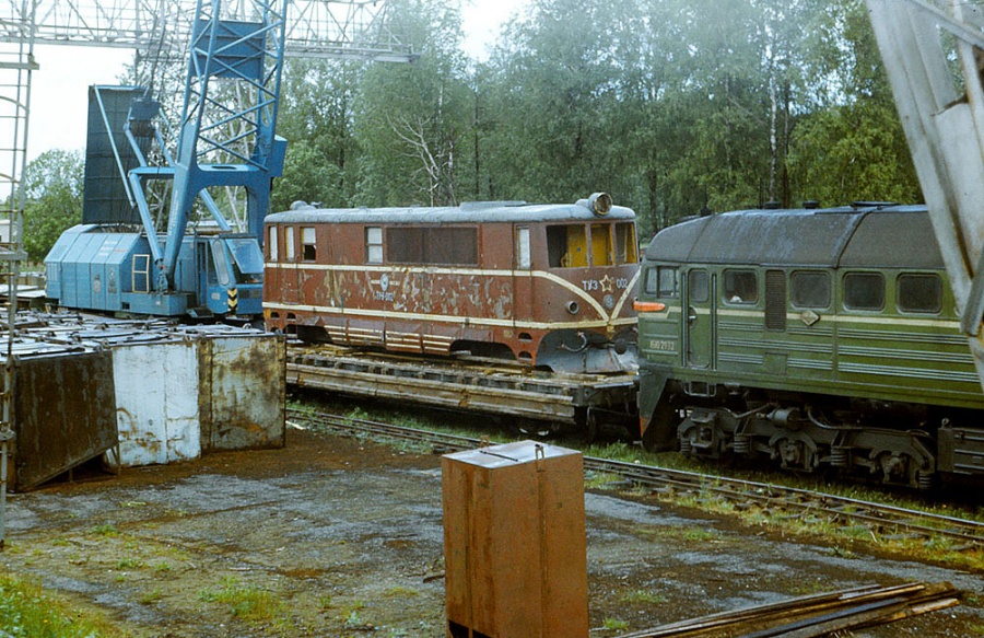 TU3-002
25.05.1990
Tootsi peat industry
Locomotive worked in Lithuania, depot Panevežys 1959-1964 and  1964-1988 at Leningrad children railway, Russia.
