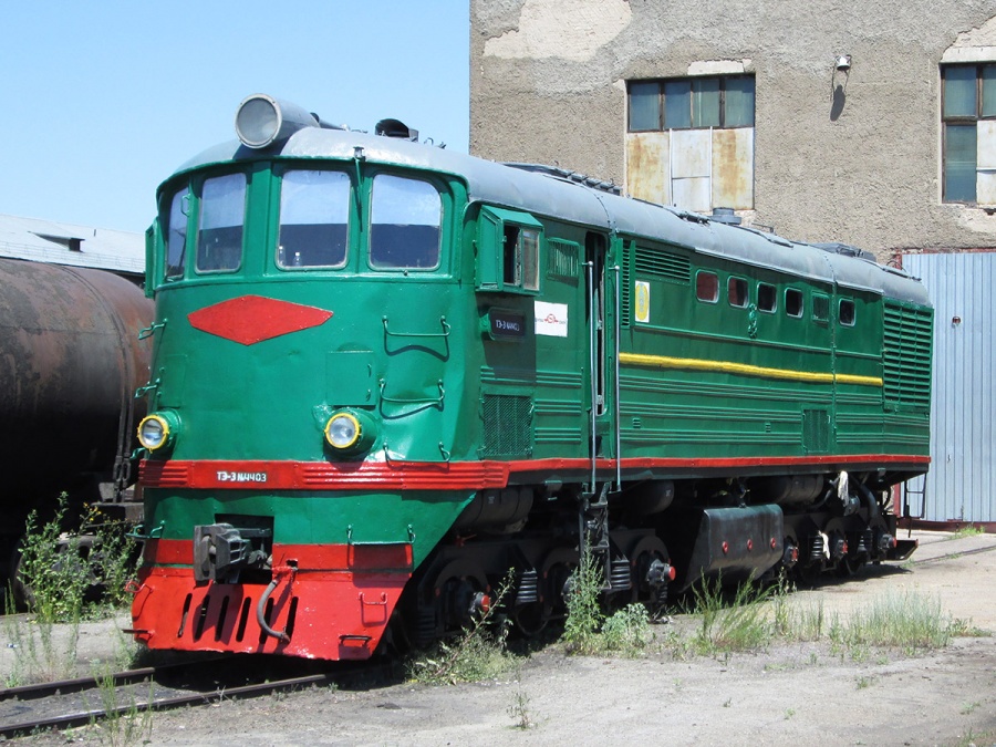 TE3-4403
29.06.2015 
Karagandy, depot KPTU
Võtmesõnad: ТЭ3-4403
