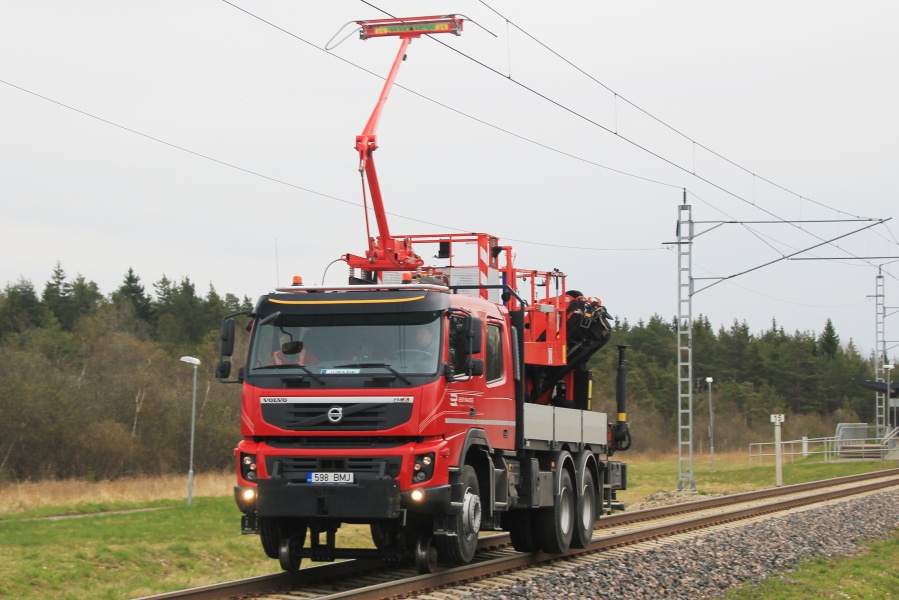 Volvo FMX 6x4 catenary works railtruck (598BMJ)
05.05.2015
Põllküla (Klooga - Paldiski)
