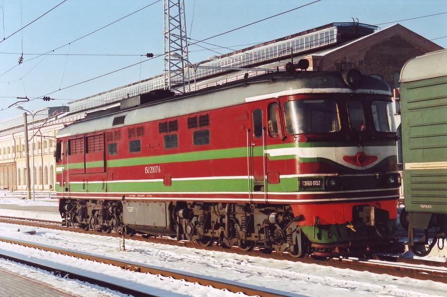 TEP60-0152 (ex. 2TEP60-0052B, Belorussian loco)
26.01.2007
Vilnius
